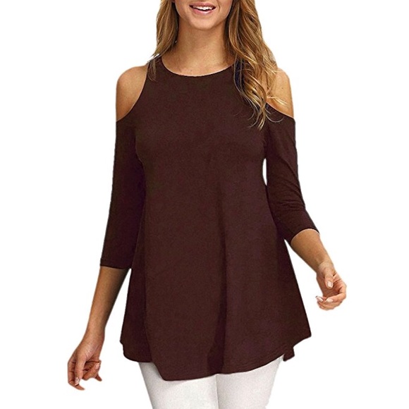 Beautiful women cold shoulder top - Picture 8 of 8